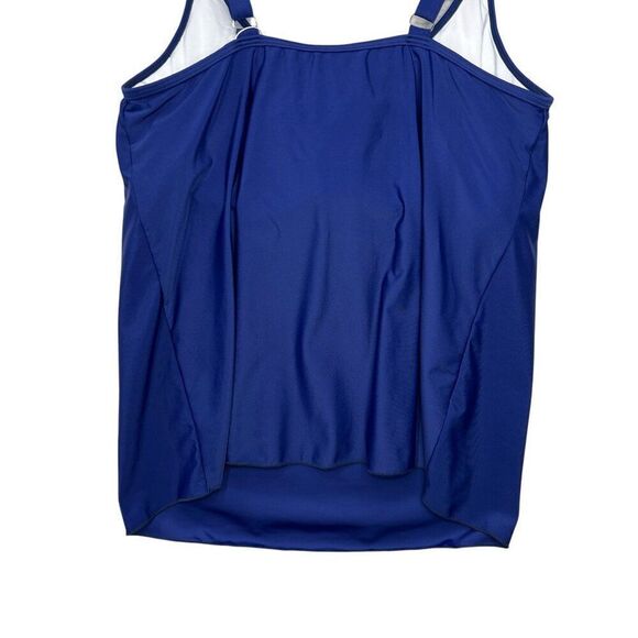 B2Prity Women's Size 16W Blue Tankini Swim Top - Picture 7 of 9